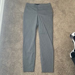 Grey Pull On Bengaline Skinny Ankle Pant